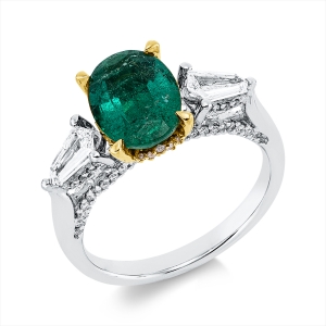 Ring 4er-Krappe 18 kt WG+GG
