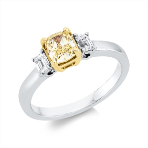 Ring 18 kt WG+GG, GIA 1473899058