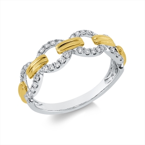 Ring 18 kt WG+GG