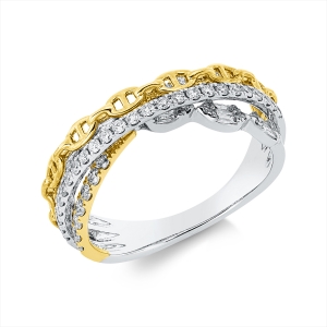 Ring 18 kt WG+GG