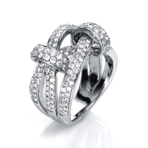 Pavé Ring  18kt Rotgold mit 1,66ct Diamanten