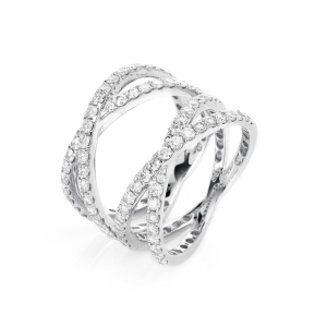 Ring  18kt Weißgold mit 1,41ct Diamanten