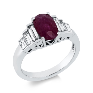 Ring 4er-Krappe 18 kt WG