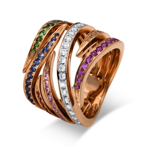 Ring 18 kt RG+WG