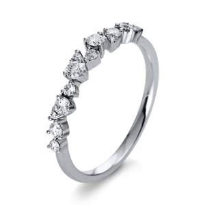 Ring  18kt Weißgold mit 0,32ct Diamanten