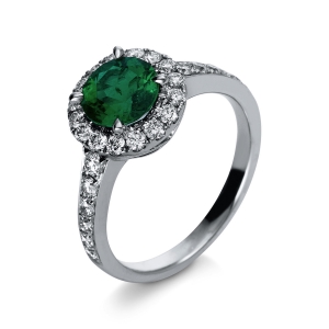 Ring 4er-Krappe 18 kt WG