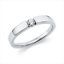 Solitaire Ring  14kt Weißgold mit 0,15ct Diamanten