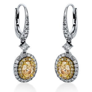 Ohrschmuck 4er-Krappe 18 kt WG+GG