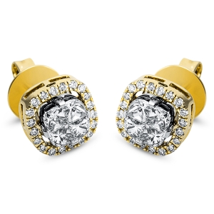 Ohrstecker 18 kt GG+WG