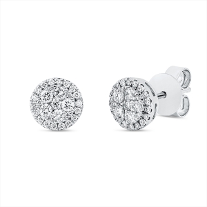 Ohrstecker 18 kt WG Kreis