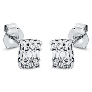 Ohrstecker 18 kt GG+WG