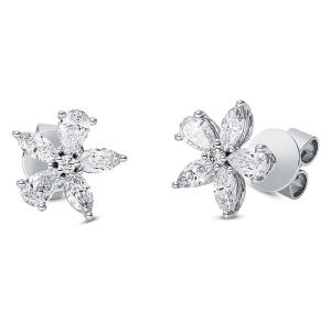 Ohrstecker  18kt Weißgold mit 1,08ct Diamanten