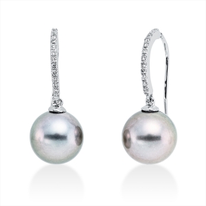 Ohrhänger  18kt Weißgold mit 0,13ct Diamanten