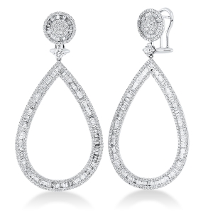 Ohrschmuck 18 kt WG Tropfen
