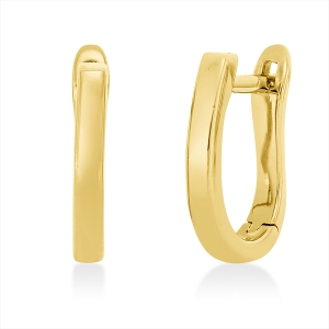 Creolen  18kt Gelbgold poliert mit 0,00ct Diamanten