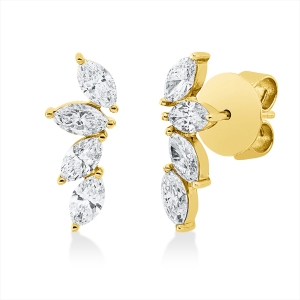 Ohrstecker  18kt Gelbgold mit 1,58ct Diamanten