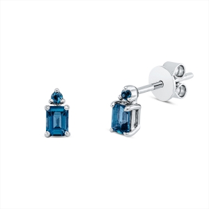 Ohrstecker 4er-Krappe 18 kt WG
