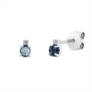 Ohrstecker 4er-Krappe 18 kt WG