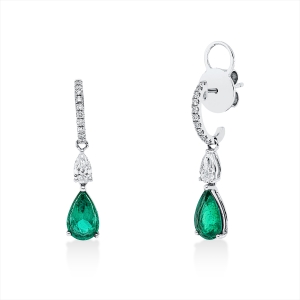 Ohrschmuck 18 kt WG Tropfen