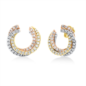Ohrstecker  18kt Weißgold / Gelbgold / Rotgold mit 1,52ct Diamanten