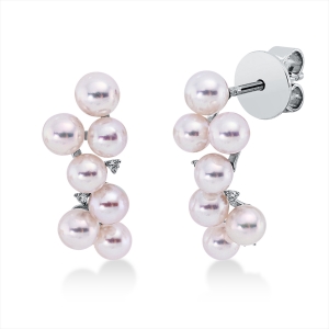 Ohrstecker  18kt Weißgold mit 0,02ct Diamanten
