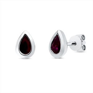 Ohrstecker Zarge 18 kt GG Tropfen