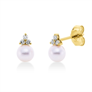Ohrstecker  18kt Gelbgold mit 0,09ct Diamanten