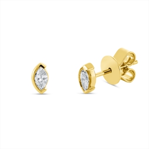 Solitaire Ohrstecker  18kt Gelbgold mit 0,21ct Diamanten