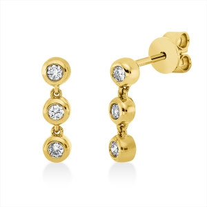 Ohrstecker Zarge 18 kt GG