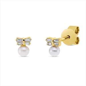 Ohrstecker  18kt Gelbgold mit 0,05ct Diamanten