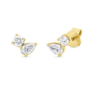 Ohrstecker  18kt Gelbgold mit 0,50ct Diamanten