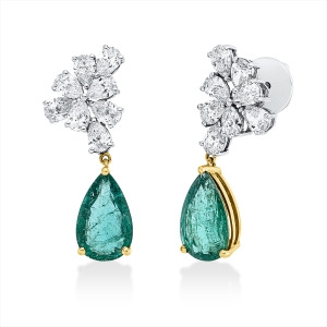 Ohrschmuck 18 kt WG+GG