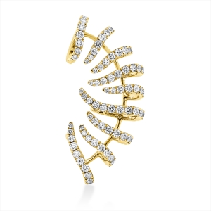 Creolen 18 kt GG, Ohrmanschette