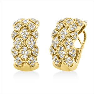 Creolen  18kt Gelbgold mit 1,81ct Diamanten