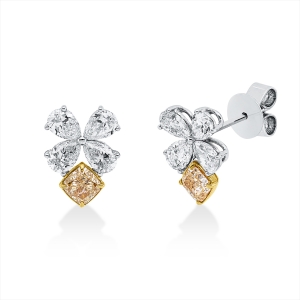 Ohrstecker 18 kt WG+GG