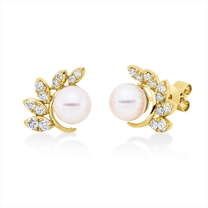 Ohrschmuck  18kt Gelbgold mit 0,27ct Diamanten