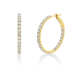 Creolen  18kt Gelbgold mit 1,69ct Diamanten