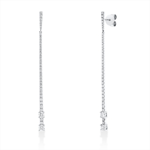Ohrstecker  18kt Weißgold mit 1,44ct Diamanten