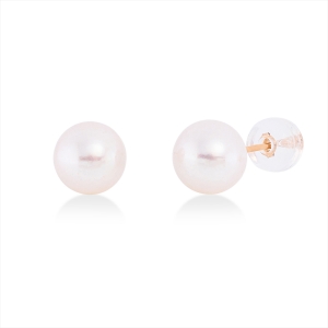 Ohrstecker  18kt Rotgold mit 0,00ct Diamanten