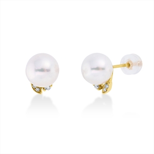 Ohrstecker  18kt Gelbgold mit 0,05ct Diamanten