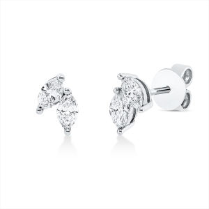 Ohrstecker 18 kt WG