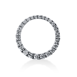 Anhänger  18kt Gelbgold  Kreis mit 0,34ct Diamanten