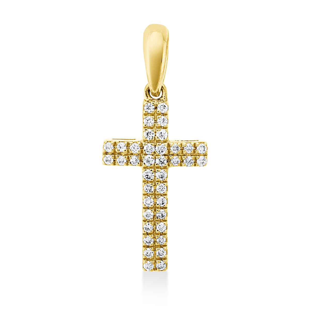 Anhänger 18 kt GG Kreuz, mit Öse