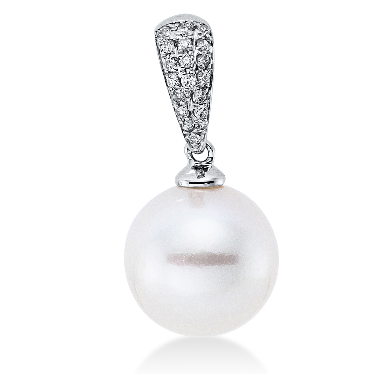 Anhänger  18kt Weißgold mit 0,06ct Diamanten