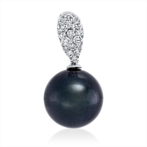 Anhänger  18kt Weißgold mit 0,21ct Diamanten