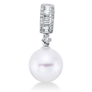 Anhänger  18kt Weißgold mit 0,19ct Diamanten