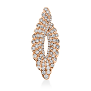 Anhänger  18kt Rotgold mit 3,21ct Diamanten