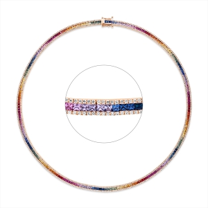 Collier 18 kt RG