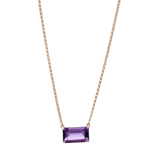 Collier 18 kt RG, mit ZÖ 40,6 cm