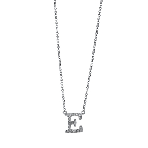 Collier 18 kt WG E, mit ZÖ 38 cm & 40.6 cm